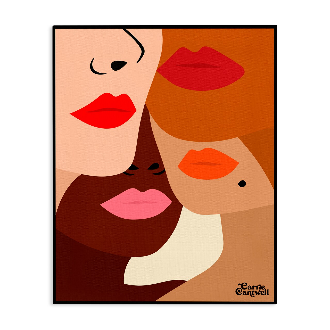 Stupell Industries Many Faces of Women Canvas, design by Carrie Cantwell